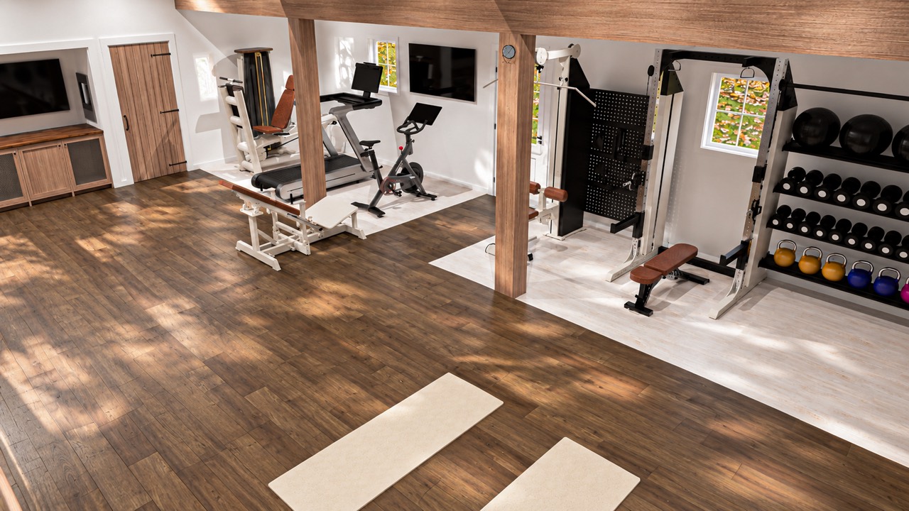 Glen Cove gym — full equipment layout